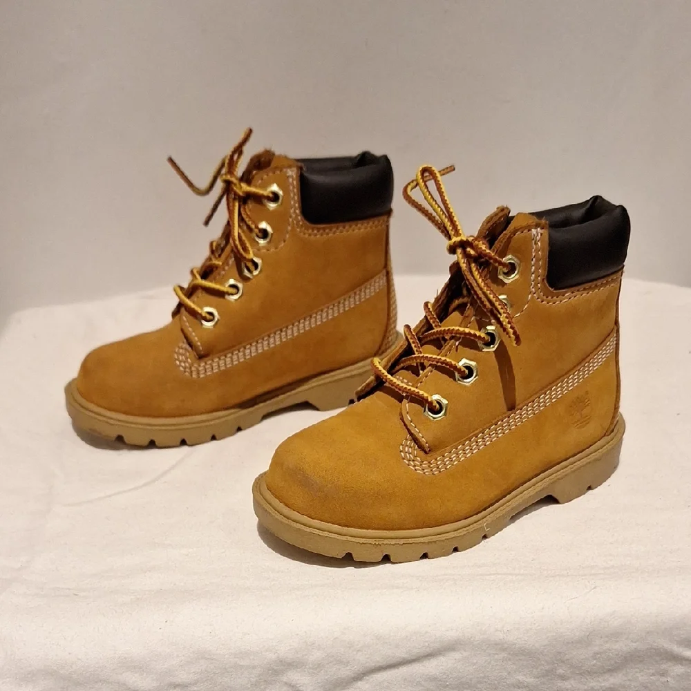 Timberland Kids Brown Lace-Up Boots Toddler Size 8